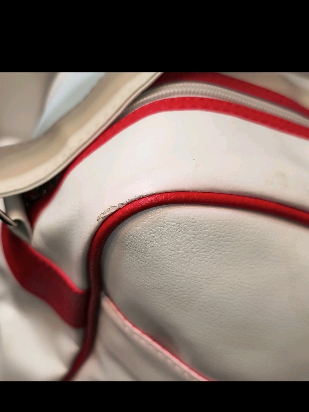 Red and White Accent Shoulder Bag Tokyo 78 Y2K Style By Wanted - Picture 8 of 10